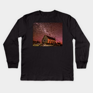 The Church of the Southern Lights Kids Long Sleeve T-Shirt